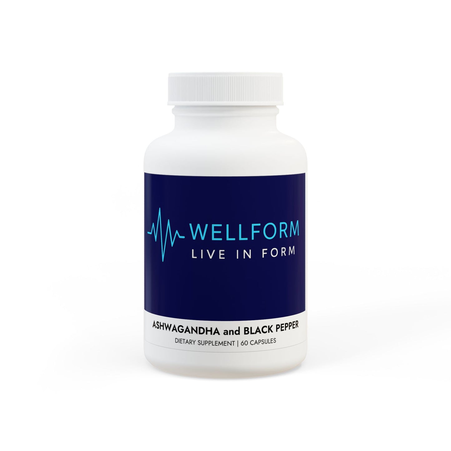 Ashwagandha and Black Pepper Supplement (60 capsules)