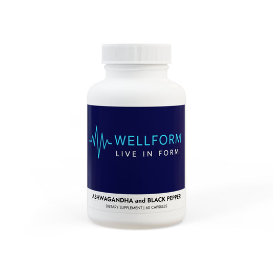 Ashwagandha and Black Pepper Supplement (60 capsules)